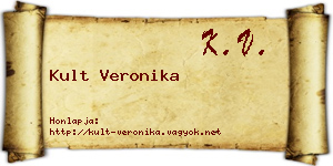 Kult Veronika névjegykártya